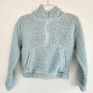 Cozy Blue Sherpa Pullover
